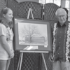 “Preserving the View” Artist, Rebecca Strub and former Big Sandy Mayor, Sonny Parsons.
Photo by Linda Baggett