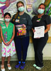Summer Patterson (from left) donated coloring books to Kelly Diduch, RN, and Robin Davis, clinical manager for pediatrics, at UT Health Tyler. Summer created the coloring books as part of her Girl Scout Bronze Award service project. She got the idea for the coloring books from her own hospital stays as a child.